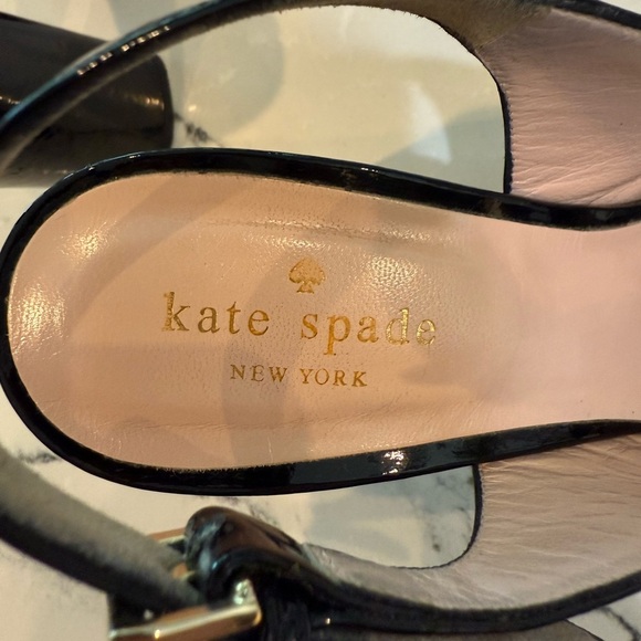 Kate Spade NY Caileen Kiltie Patent Leather Chunky Block Heel Slingback Pump - Picture 12 of 12